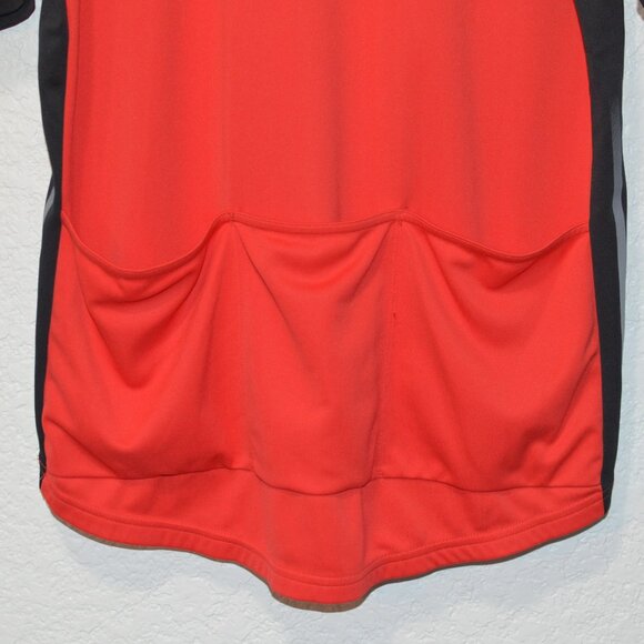 Mens Adidas Red Biking Shirt Size L (100% polyester) - Picture 4 of 4